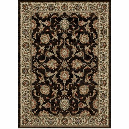 MAYBERRY RUG 2 ft. 3 in. x 7 ft. 7 in. Home Town Ambassador Area Rug, Ebony HT9963 2X8